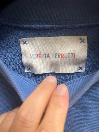 Felpa Alberta Ferretti MONDAY azzurra XS
