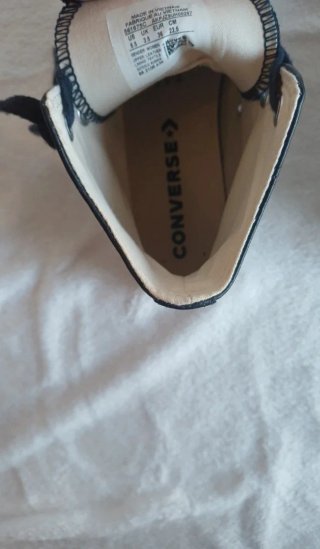 Converse Plataforma Piel Negra Talla 36
