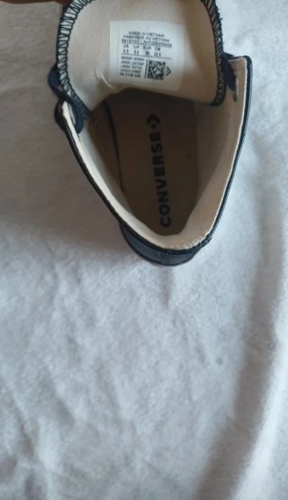 Converse Plataforma Piel Negra Talla 36