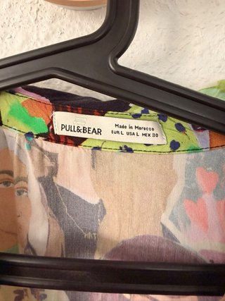 Camisa Estampada Chicas Pull&Bear Talla XS
