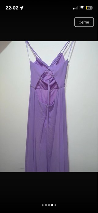 Vestido fiesta lila talla L