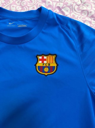 Camiseta Entrenamiento FCB Nike Azul