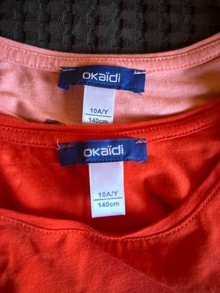 Lote 2 Camisetas verano niña Solo envios