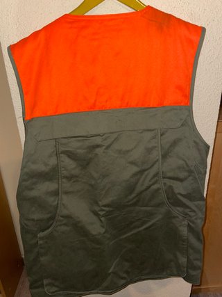 Chaleco de caza Verhunt verde y naranja