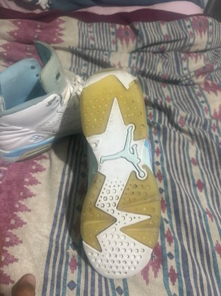 Zapatillas Jordan Blancas y Turquesa