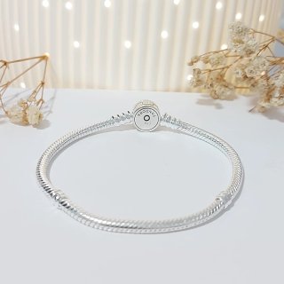 Pulsera Pandora 18cm Negra y Plateada