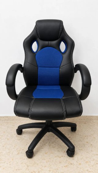 Silla Gaming Ergonómica Negra y Azul
