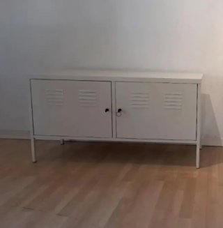 Mueble metálico PS blanco crema