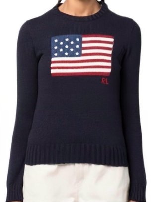 Jersey Polo Ralph Lauren Bandera USA Mujer