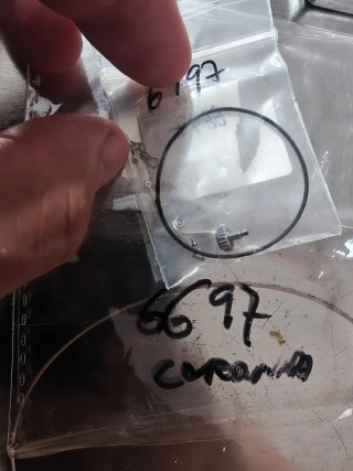 Corona y agujas Rolex 6697 originales