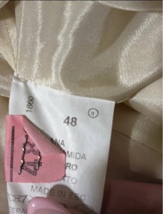 Abrigo Leuka Donna Beige/Blanco Roto