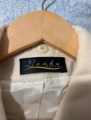 Abrigo Leuka Donna Beige/Blanco Roto