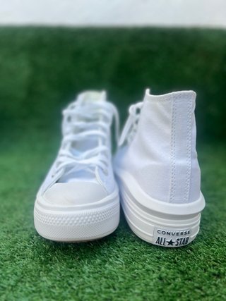 Converse Plataforma Blancas de tela -Talla 41