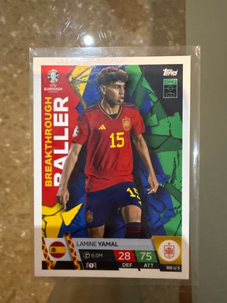 Carta Futbol Lamine Yamal Euro 2024 Topps