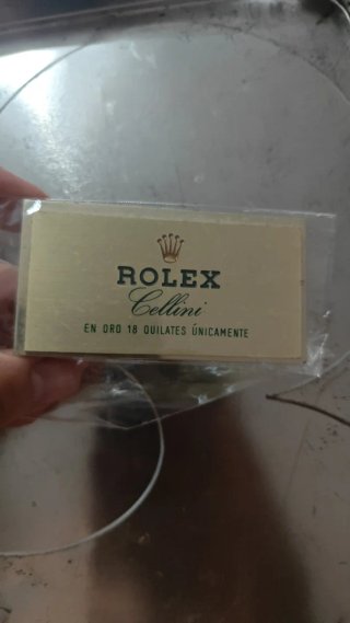 Etiqueta Rolex Cellini Oro 18 Quilates