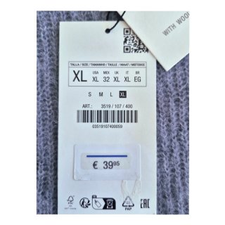 Jersey Zara Morado Talla XL nuevo