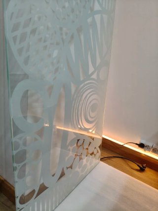 Mesa de cristal IKEA caballetes Mittback