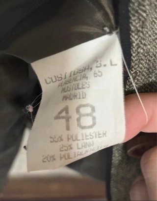 Traje tweed espiga gris
