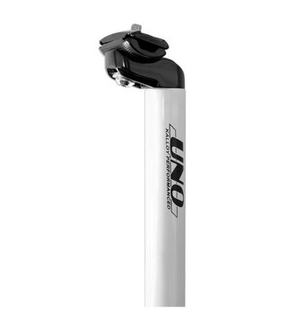 Tija sillín UNO blanca 31.6mm L400mm