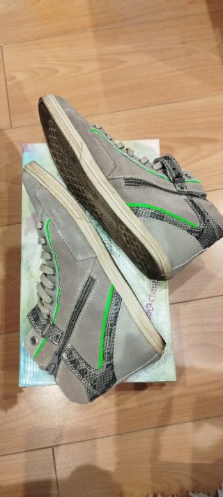 Botín Piel Coolway Gris Claro Talla 39