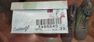 Botín Piel Coolway Gris Claro Talla 39