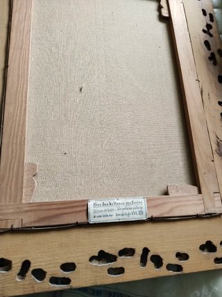 Quadro ad olio Vergine con Cornice Dorata