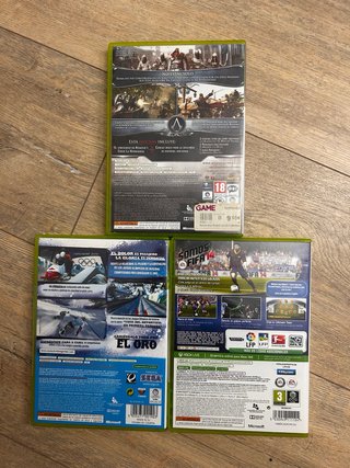 Lote 3 Juegos XBOX 360: Assassin's Creed, FIFA 14,