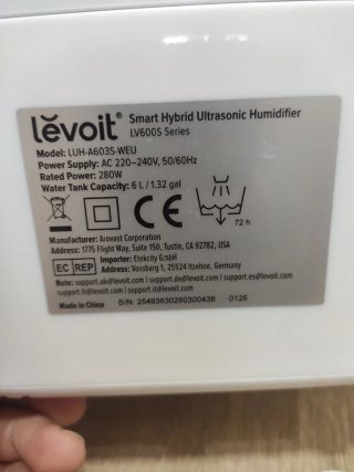 Levoit LV600S Humidificador Inteligente