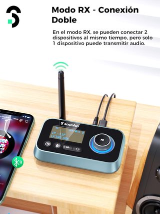 Transmisor Receptor Bluetooth SOOMFON Nuevo
