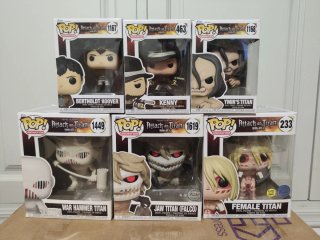 Funko Pop Attack on Titan (6 figuras)