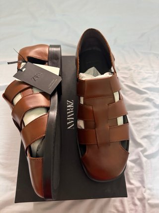 Zara Man Sandaliasde Piel Premium