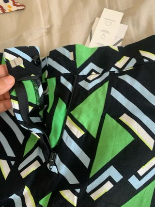 Pantalón Zara Estampado Geométrico