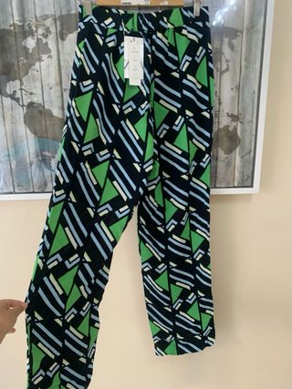 Pantalón Zara Estampado Geométrico