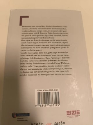Frankenstein edo Prometeo modernoa