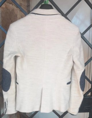 Giacca Zara Beige/Blu Taglia S