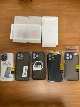 Confezione da 5 custodie per iPhone 14 Pro Max nuove