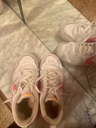 Zapatillas Nike Talla 37 Rosa y Blancas
