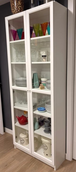 Vitrina Billy Ikea Cristal Madera