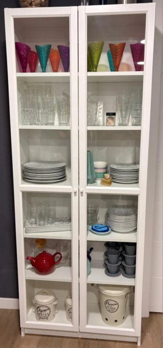 Vitrina Billy Ikea Cristal Madera