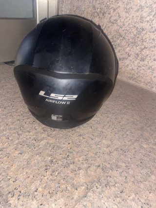 Casco Moto Negro LS2