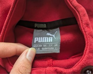 Sudadera Puma Hombre Con Capucha Burdeos Talla L