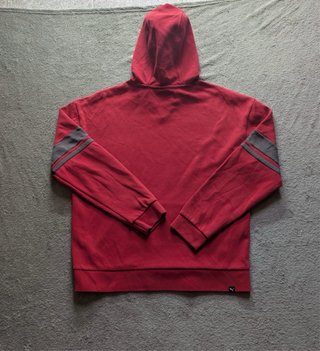 Sudadera Puma Hombre Con Capucha Burdeos Talla L