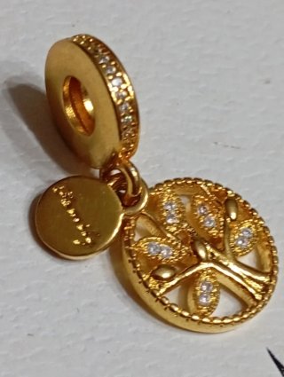 Pandora Charm Albero della Vita Oro Zirconi