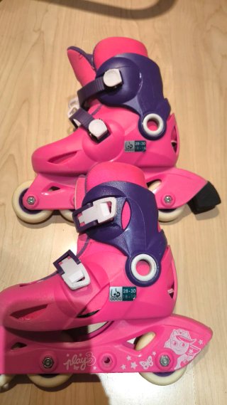 Patines Oxelo niña rosas y morados