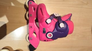 Patines Oxelo niña rosas y morados