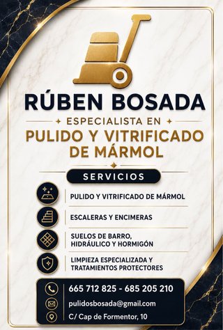 Ofrezco servicios de pulir y vitrificado de marmol