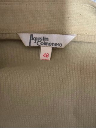 Blusa vintage Agustín Colmenero verde