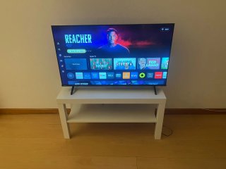 Móvel TV branco 90x36x45 cm