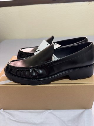 Mocasines Zara Piel Sintética Negros