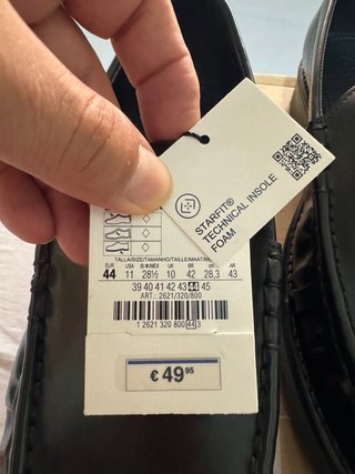 Mocasines Zara Piel Sintética Negros